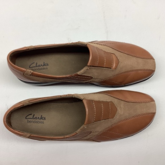 Clark’s Bendables Women’s Brown Leather & Suede Slip On. Size 10M - Picture 5 of 6